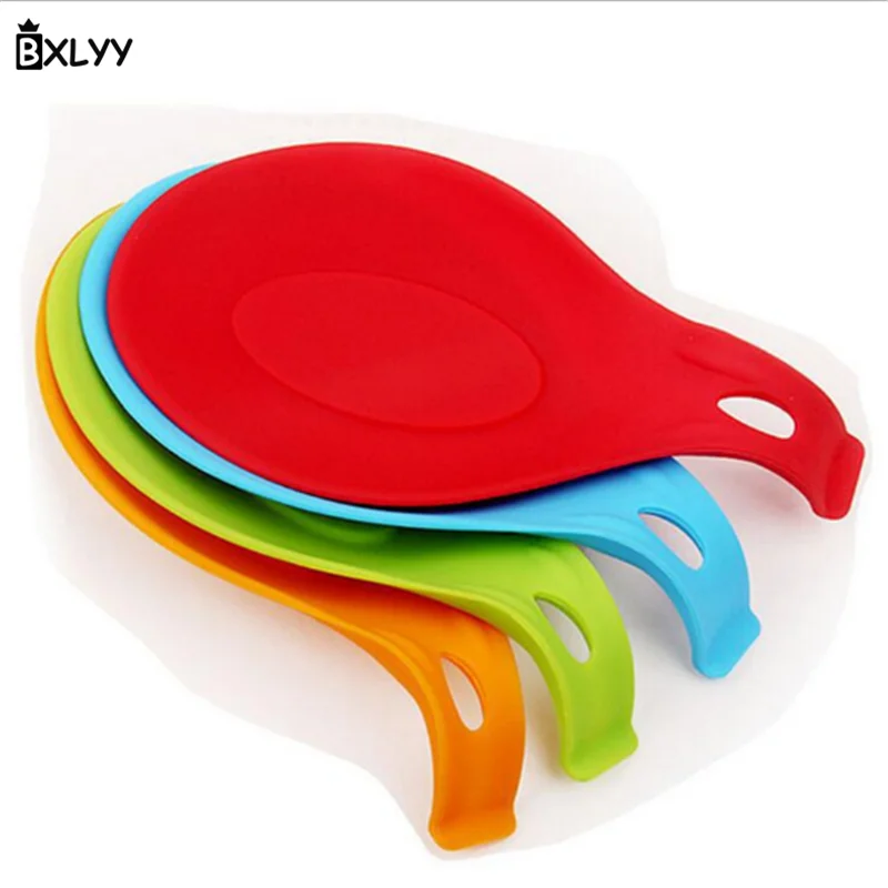 BXLYY Promotion 1pc Silicone Spoon Chopsticks Pad Multi-function Tableware Kitchen Gadget Accessories Baking Pan Knife.7z | Дом и сад