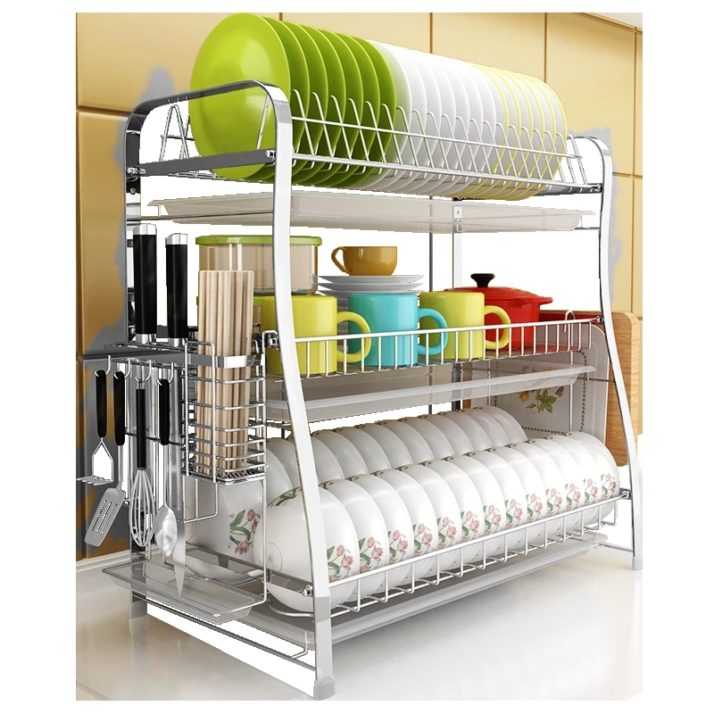 Сушилка для посуды стока 304 Нержавеющая сталь бытовые холодный подкладка сухой