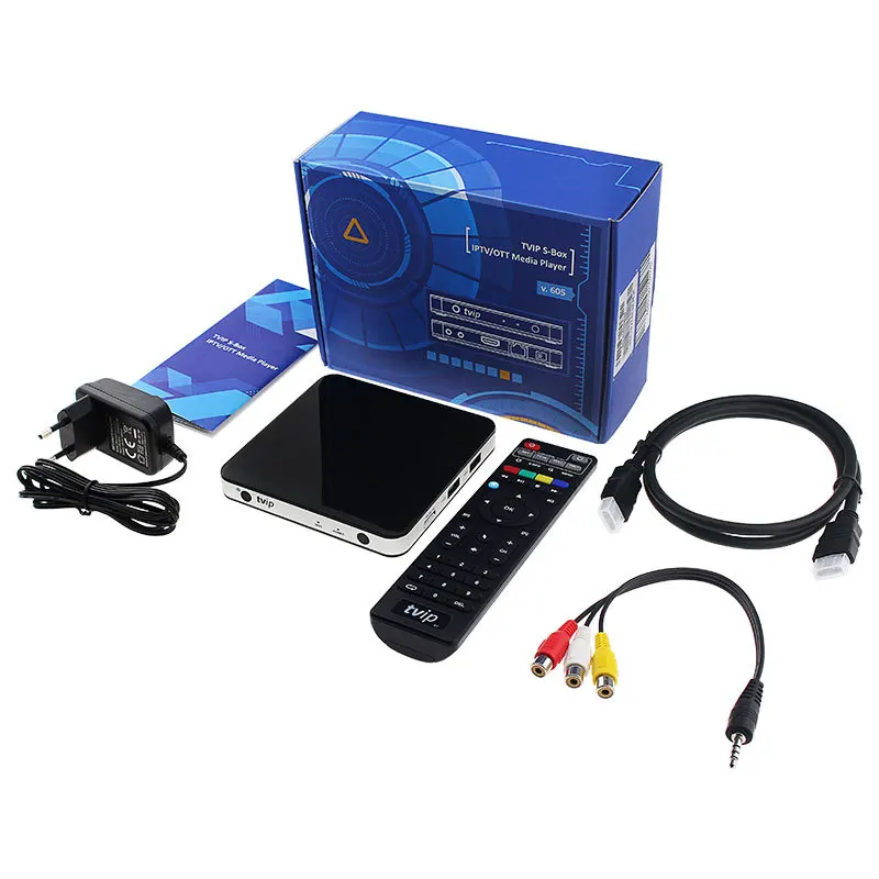 ТВ IP 605 Smart Box 2 4 ГГц Wi-Fi Super Clear двойной Os Linux4.4 или Андро Поддержка H.265 1920x1080 ядра IP605