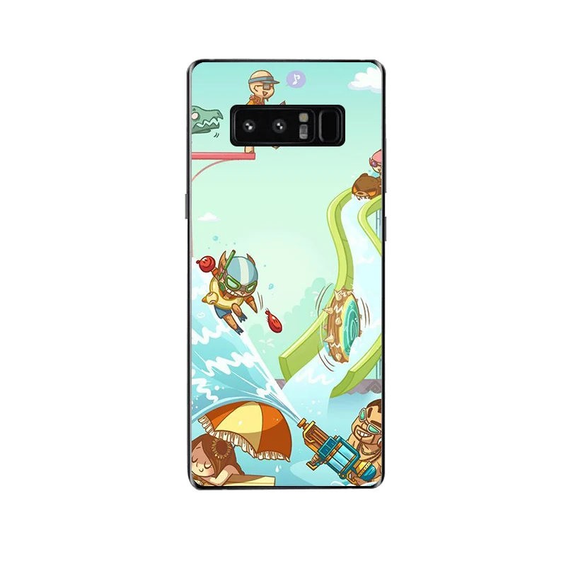 Cute Cartoon Plastic Phone Cases For Samsung Galaxy Note 8 Back Cover Coque Funda iPhone 6 Case iphone 6S 7 Plus Capa |