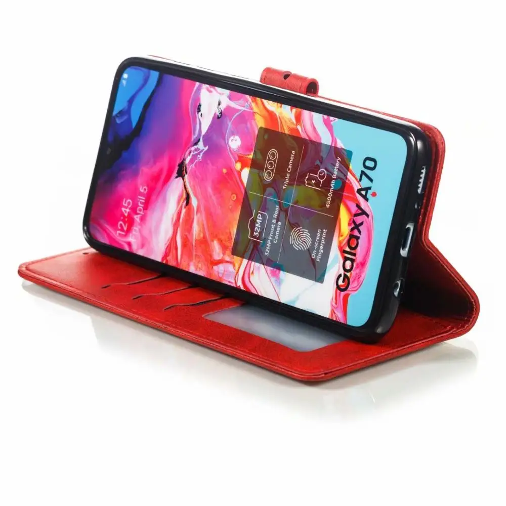 Кожаные чехлы для Samsung Galaxy a10 a20 a30 a40 чехол a50 a60 a70 с откидной крышкой кошелек сумка