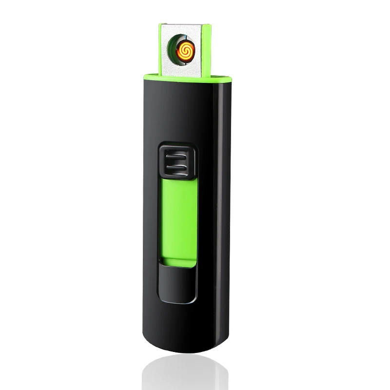 Аксессуары для сигарет тонкие зажигалки сигар простой стиль USB перезаряжаемая