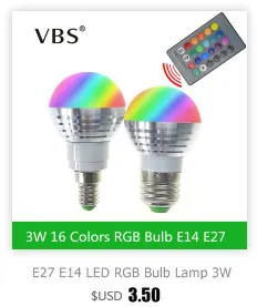 Высокое качество E27 E14 3 Вт RGB LED 16 Цвет изменение свете свечи лампы Spotlight лампы AC85-265V с Дистанционное управление