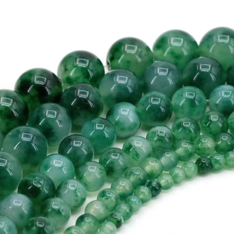 Очаровательные халцедоны круглые бусины с кристаллами большой размер 4/6/8/10/12/14 мм