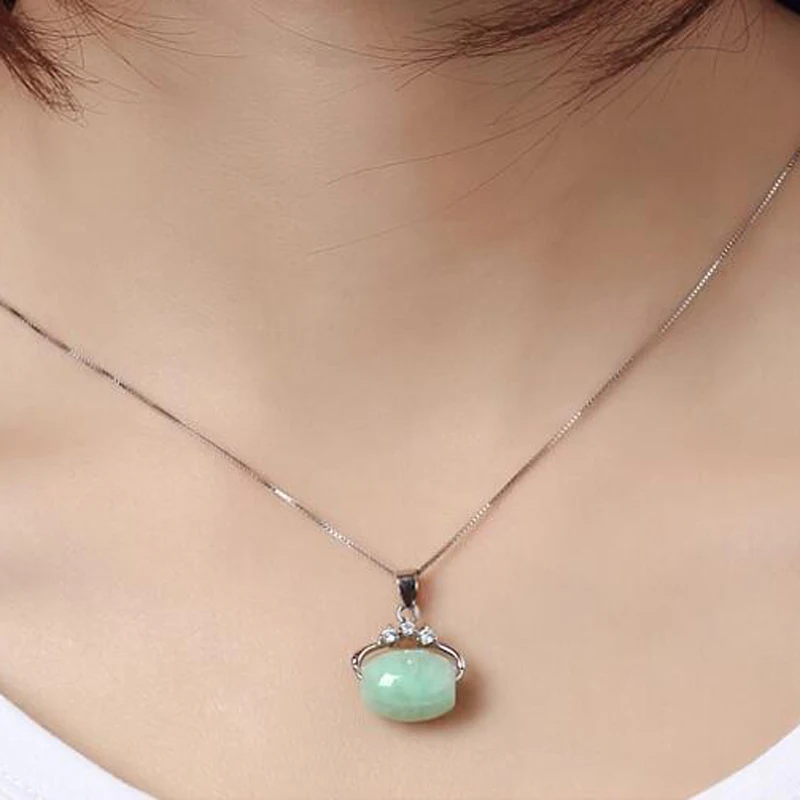 Ожерелье с подвеской KYSZDL из натурального бирманского камня грузовой транспортер