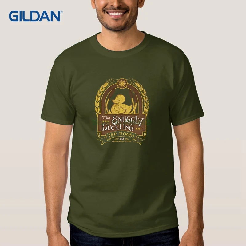 Напиток Пинта утенок ожидающий рубашка для Для мужчин 2018 купить футболку дышащая