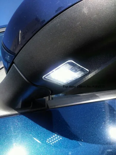 2 шт. светодиодный под боковое зеркало Puddle свет лампы нет ошибок для Ford Focus Kuga C Max