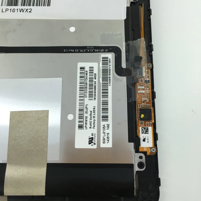 Высокое качество LP101WX2 SLP1 ЖК дисплей + кодирующий преобразователь сенсорного