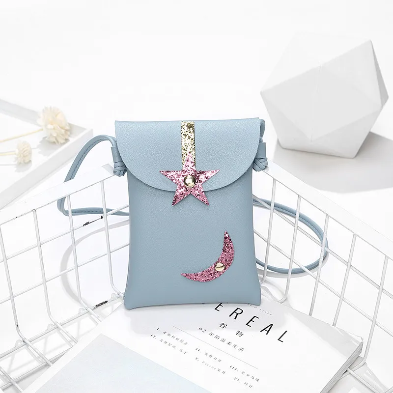 Модная женская сумка-мессенджер из искусственной кожи с украшением в виде звезды