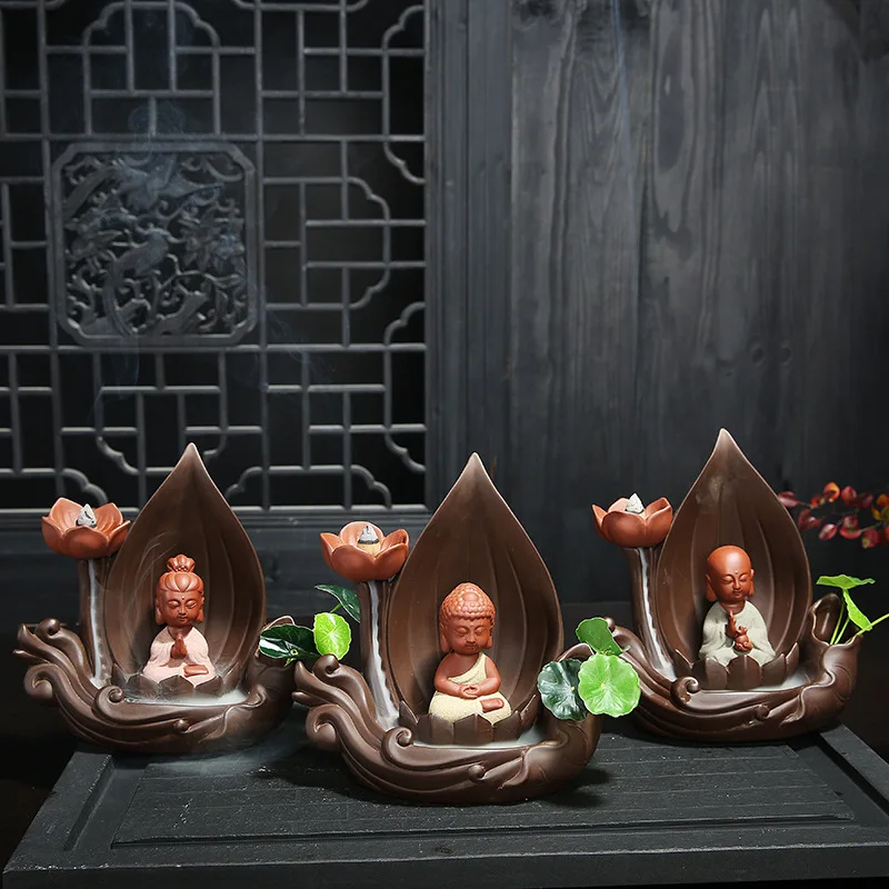 Новейший большой держатель для благовоний с изображением Будды и Гуаньинь