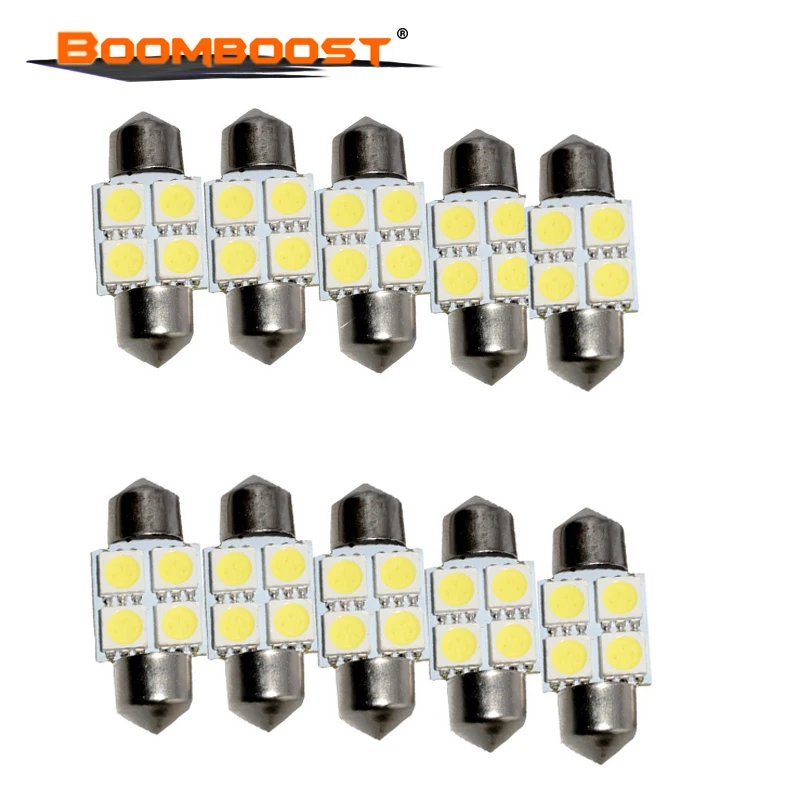 12V светодиодный 31mm C5W Festoon Dome новый продукт светильник лампы автомобильный 4SMD