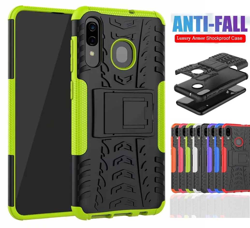 Luxury Heavy Duty Protection Armor Shockproof Phone Case Cover Rigid PC+Rugged Rubber Hybrid Kickstand For Huawei P10 P20 P30 | Мобильные
