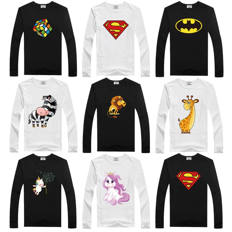 DMDM PIG Winter Boys T-Shirt Baby Girls Clothes Cartoon Cat Long Sleeve T Shirts For Children TShirts Avengers 2 3 4 Years