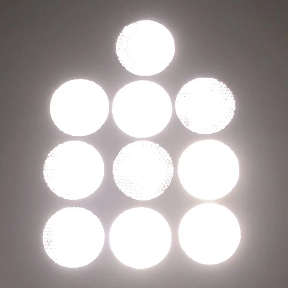 

Round Shape Waterproof Self-Adhesive Reflector Tape For Trucks Trailers Car Park Traffic Warning Conspicuity Tape 50 Pcs