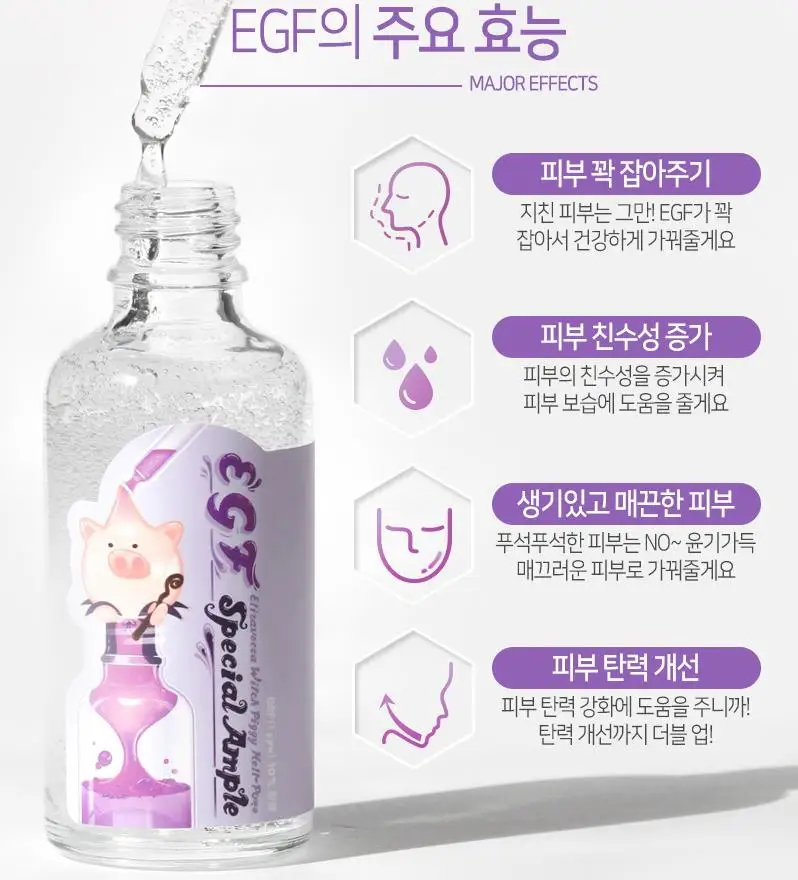 ELIZAVECCA Witch Piggy Hell-Pore EGF Special Ample 50ml Hyaluronic Facial Serum Moisturizing Essence Face Care Korea Cosmetics