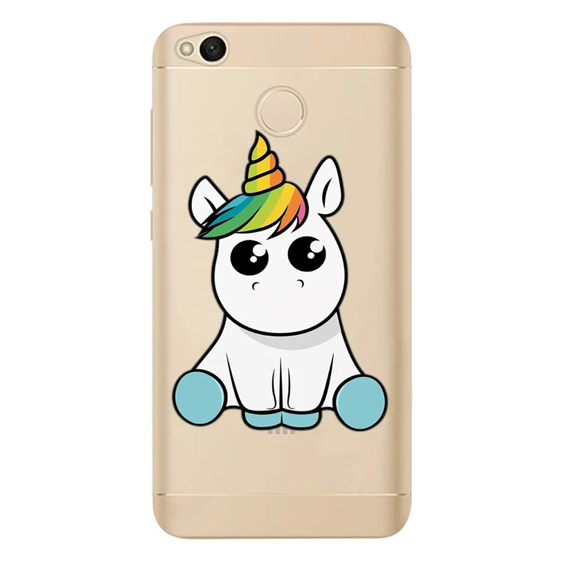 For Xiaomi Redmi 4X Note 4 4A 3 Cute TPU Colorful Soft Unicorn Painted Desig Cover Case Fundas Mi A1 ProD 321 |