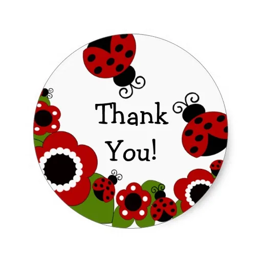 3 8 см Божья коровка благодарим вас день рождения стикер|stickers snow|sticker artstickers salon |