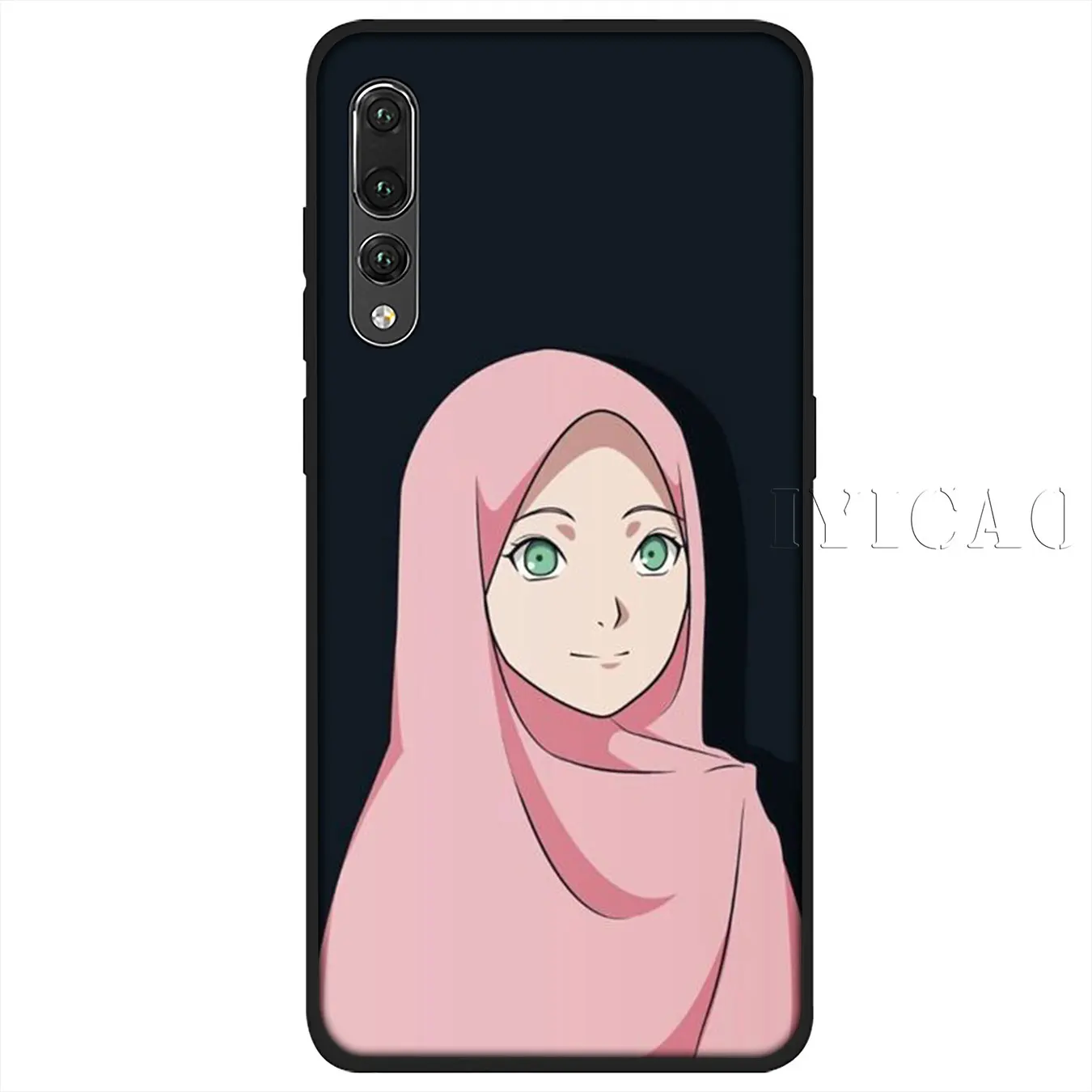 IYICAO Muslim Islamic Gril Eyes Woman Soft Silicone Case for Huawei P30 P20 Pro P10 P9 P8 Lite Mini 2017 2016 P smart Z 2019 |