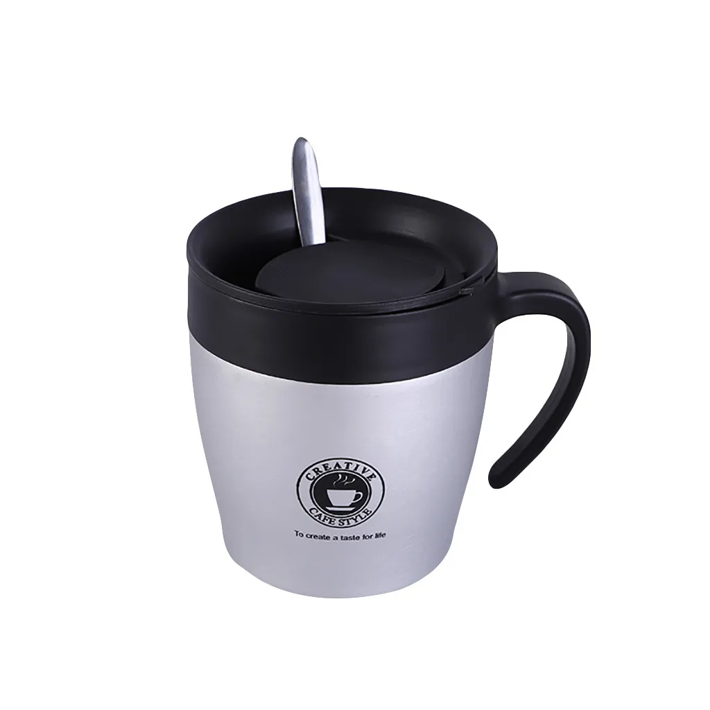 Divided Stainless Steel Thermos Coffee Mug Insulated Double Wall Water Cup With Lid gadgets inteligentes creative coffee tool