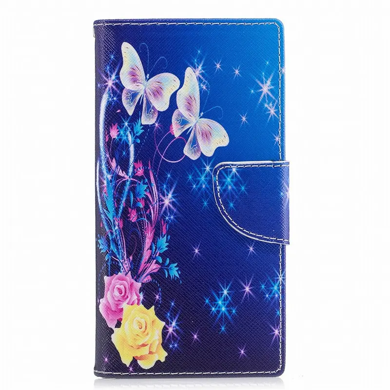 Yellow Butterflies Чехол-книжка для телефона sony Xperia XA3 XA2 Ultra XZ Premium XZ1 Compact XA1 Plus XZ2 L2 Z6 Z3, кожаный чехол-кошелек D07Z - Цвет: Yellow Butterflies
