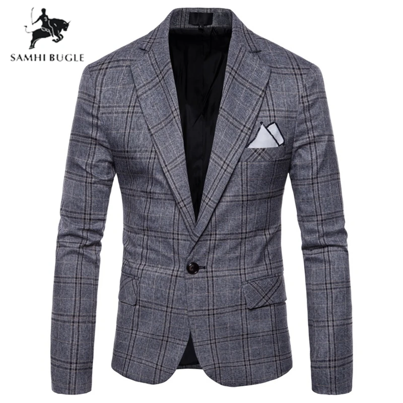Свадебные мужские блейзеры весенне-осенняя верхняя одежда размера плюс умная
