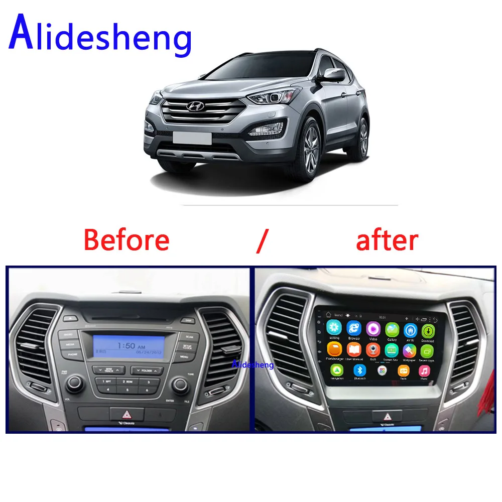 2din 2.5D Android 8 1 автомобильный DVD мультимедийный плеер для Hyundai IX45 Santa fe 2013 2014 2015 2016 2017