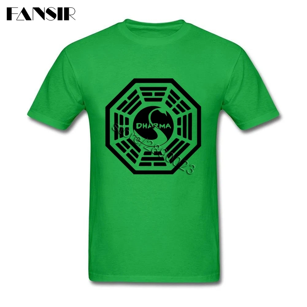 Дхарма инициатива потерял сериал с коротким рукавом футболки мужские Базовые