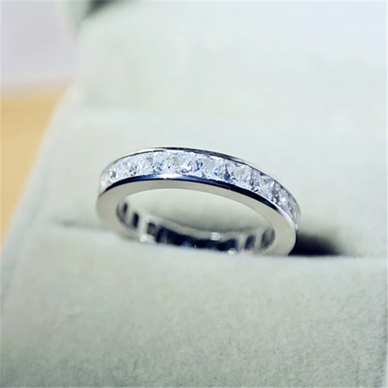CC S925 Серебряные кольца для влюбленных мужчин и женщин простой дизайн обручальное