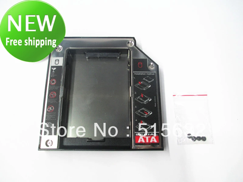 9 5 мм SATA 2nd HDD адаптер Caddy Bay для IBM Lenovo 43N3412 T400s T500 T410 Новинка Бесплатная доставка|caddy