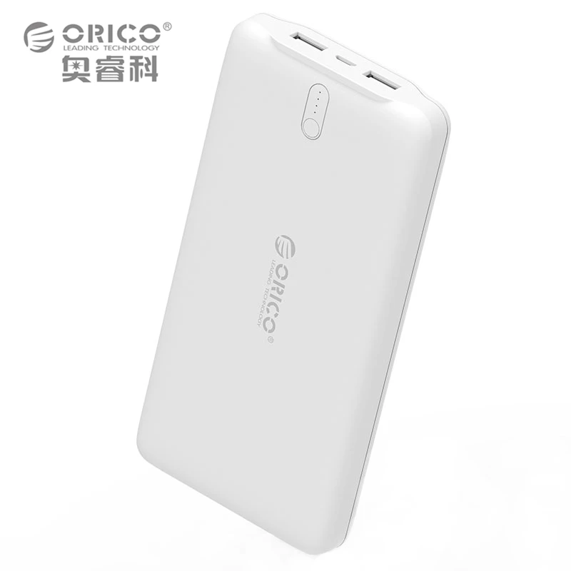 Портативное зарядное устройство ORICO 20000 мАч внешний аккумулятор с двумя usb