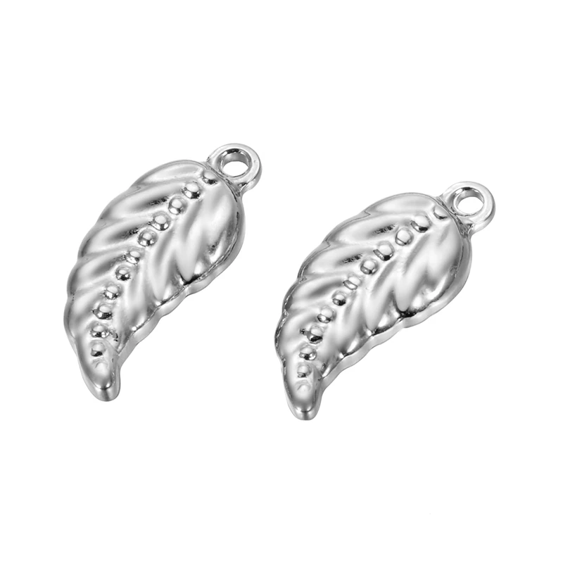 5 шт нержавеющая сталь Двусторонняя подвеска крыло Ангела для ювелирных изделий