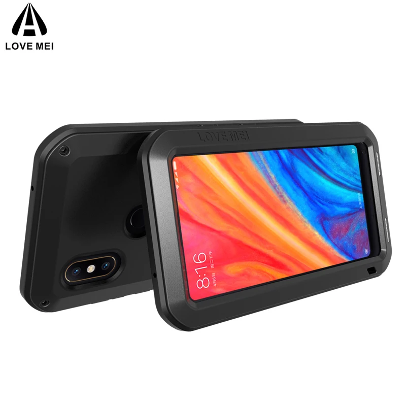 Love Mei Metal Case For Xiaomi Mi Mix 2S 2 Full Body Shockproof Phone Cover Rugged Armor Anti-Fall | Мобильные телефоны и