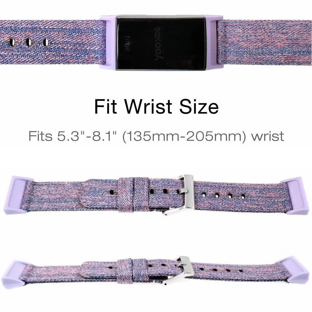 Тканый холщовый спортивный ремешок YOOSIDE браслет для Fitbit Charge 3 /Charge SE сменные