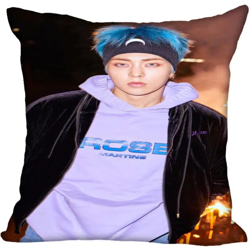 Пользовательские Kpop EXO XIUMIN печатные квадратные шелковые наволочки 40x40 см, 35x35 см одна сторона атласная наволочка индивидуальный логотип - Цвет: 11