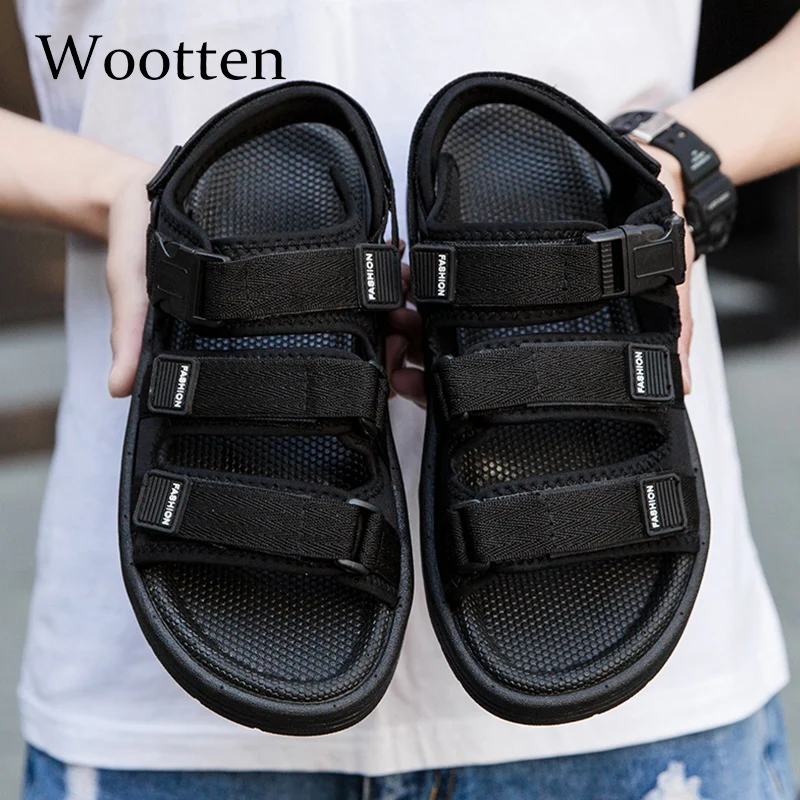 2019 летние пляжные сандалии Римский светильник удобные уличные модные мужские