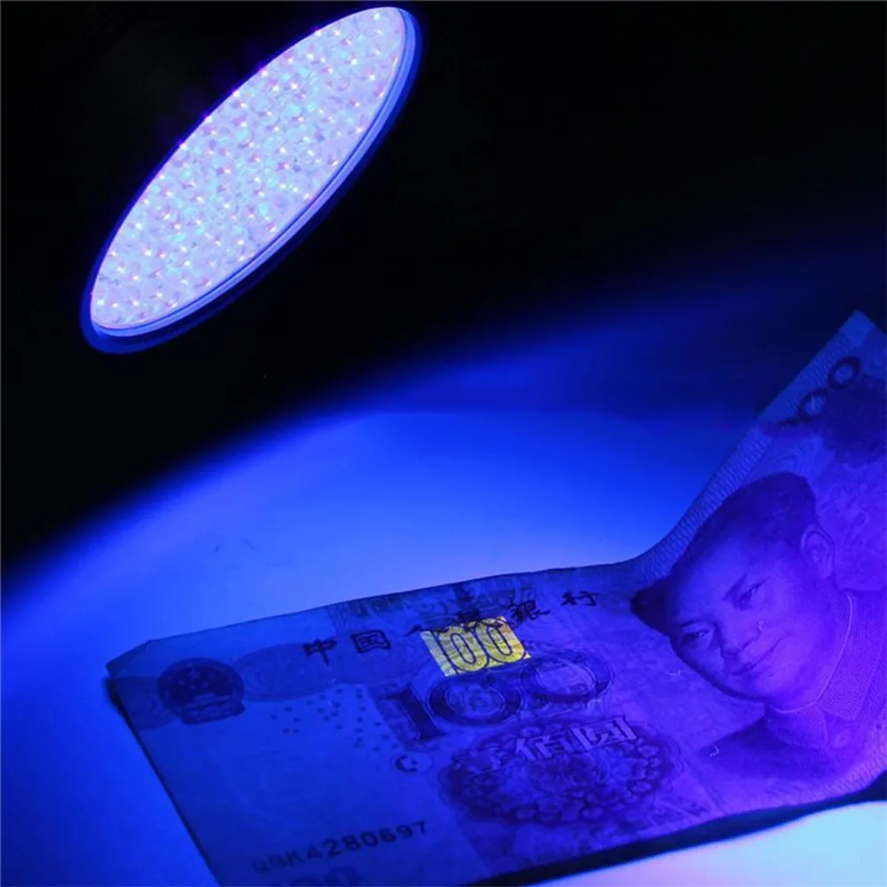 100Led Высокая мощность УФ вспышка светильник фонарь 395nm ультрафиолетового и