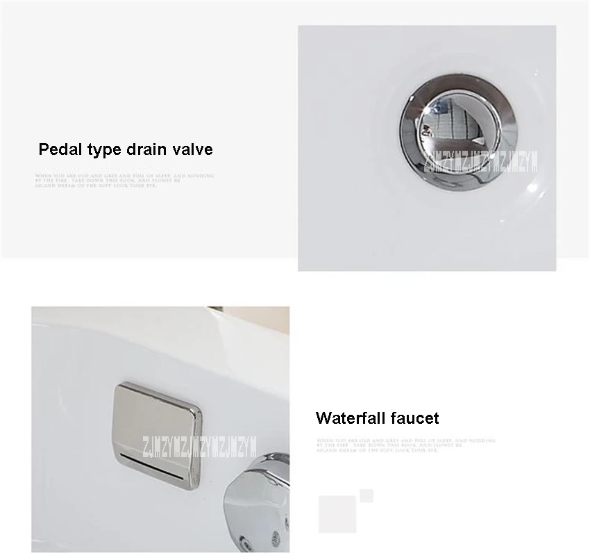 Новинка A1505 отдельно стоящая гидромассажная одноместная Ванна, домашняя акриловая ванна для взрослых, современная домашняя массажная ванна для серфинга 1,5 метров