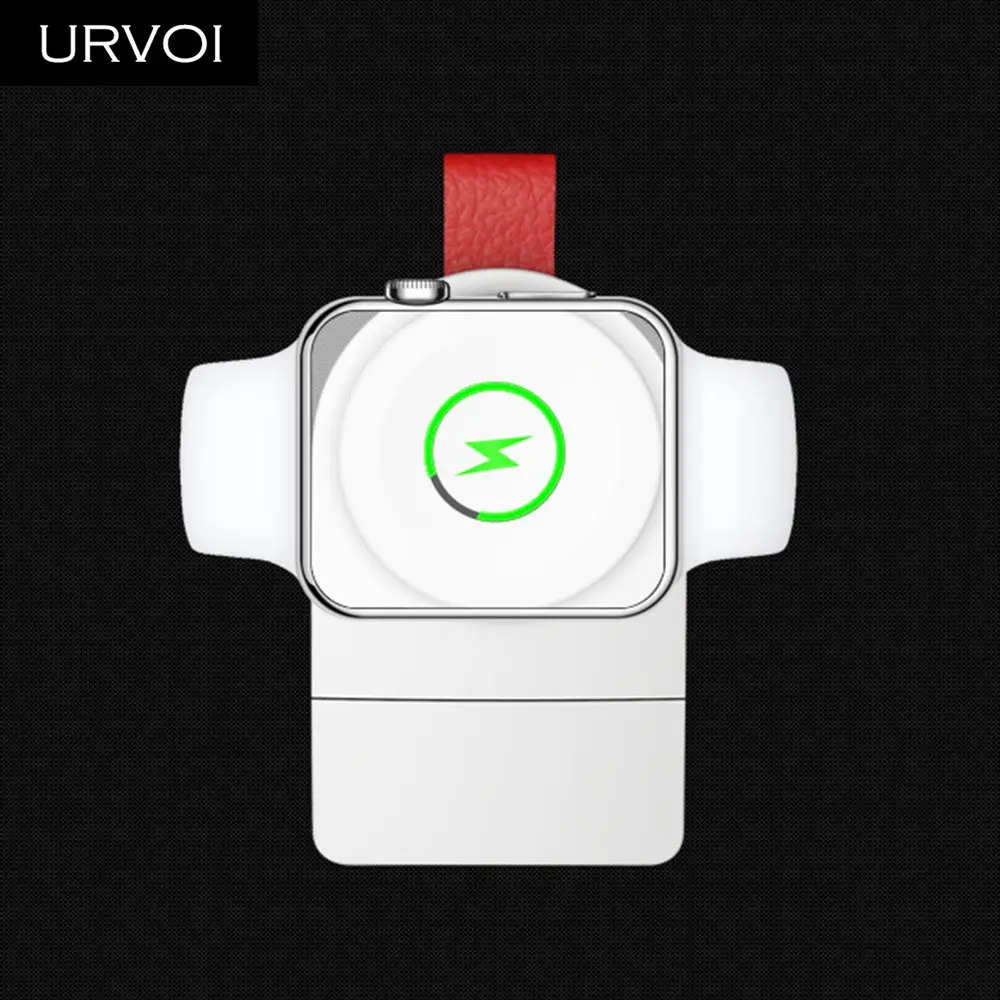 URVOI зарядное устройство для Apple Watch series 5 4 3 2 1 портативный беспроводной держатель Зарядка Удобная Магнитная подставка 2 Вт вход USB разъем ремонт