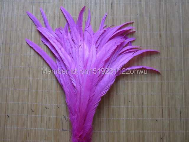 

wholesale 100pcs/lot natural Rose Beautiful Rooster feathers 35-40cm 14-16Inch