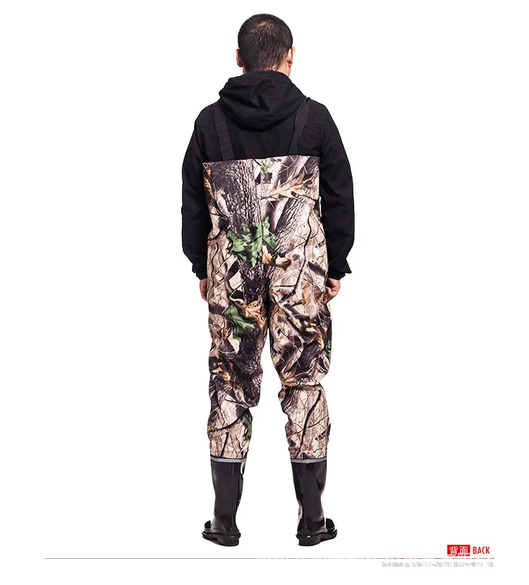 Уличная дышащая грудь длинный 3 слой нейлон камуфляж болотные брюки