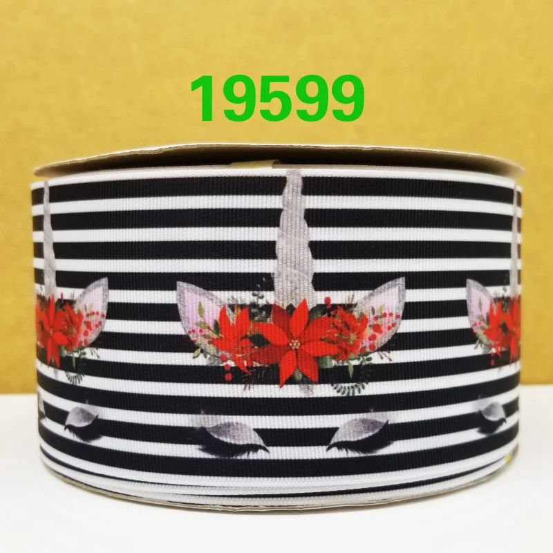 Бесплатная доставка 50 ярдов Единорог печатных grosgrain ленты 19648|printed ribbon|grosgrain