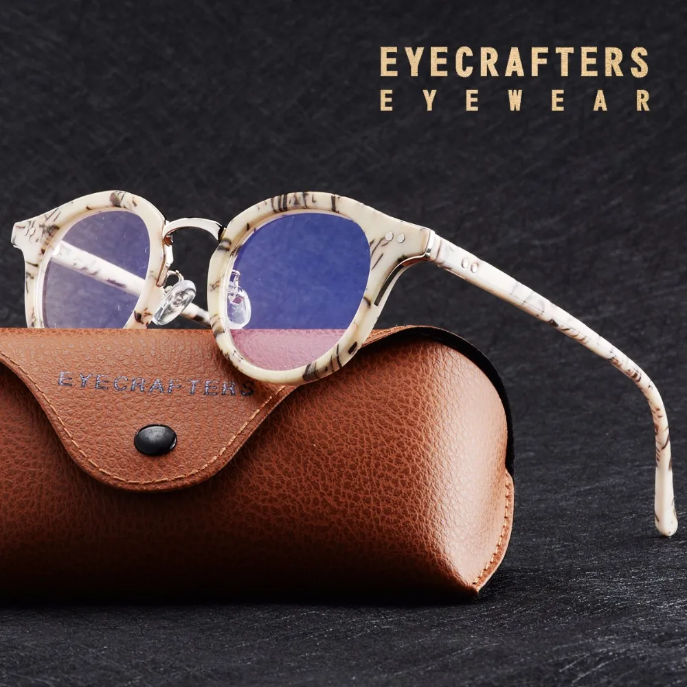 Круглые оправы для очков Eyecrafters брендовые дизайнерские очки унисекс с