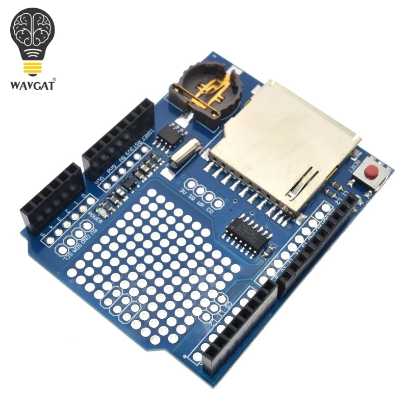 Модуль регистрации данных WAVGAT V1.0 для SD карты Arduino UNO|shield for arduino|shield arduino unoshield uno |