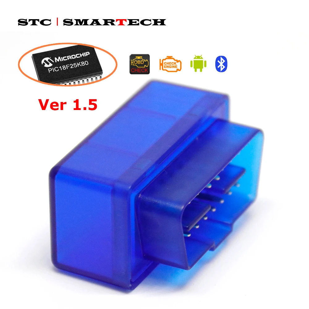 Смарт устройство OBD2 ELM327 с PIC18F25K80 версия 1 5 OBDII для Android 7 8 0 автомобильный