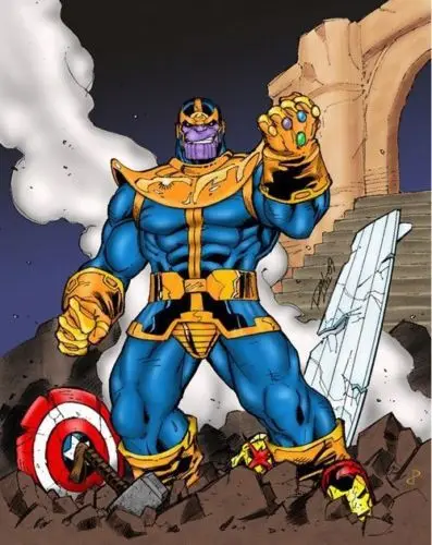 OHCOMICS Горячая Marvel Мстители Бесконечность войны танос гаунтлет металлический