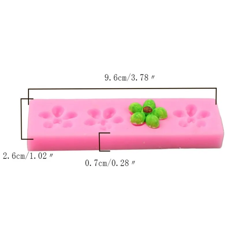 Силиконовая 3D форма в виде подсолнуха розы цветов украшение для торта мастики