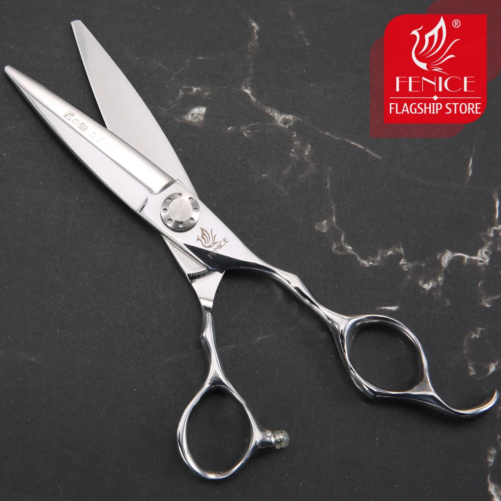 Парикмахерские ножницы Fenice профессиональные японские с широким лезвием из