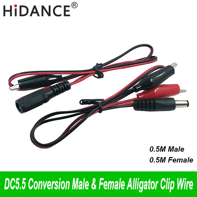 USB зажим-крокодил провод мужской/женский к USB тестер детектор DC измеритель напряжения мощность амперметра измеритель мощности монитор и т. д - Цвет: DC5.5 alligator LINE