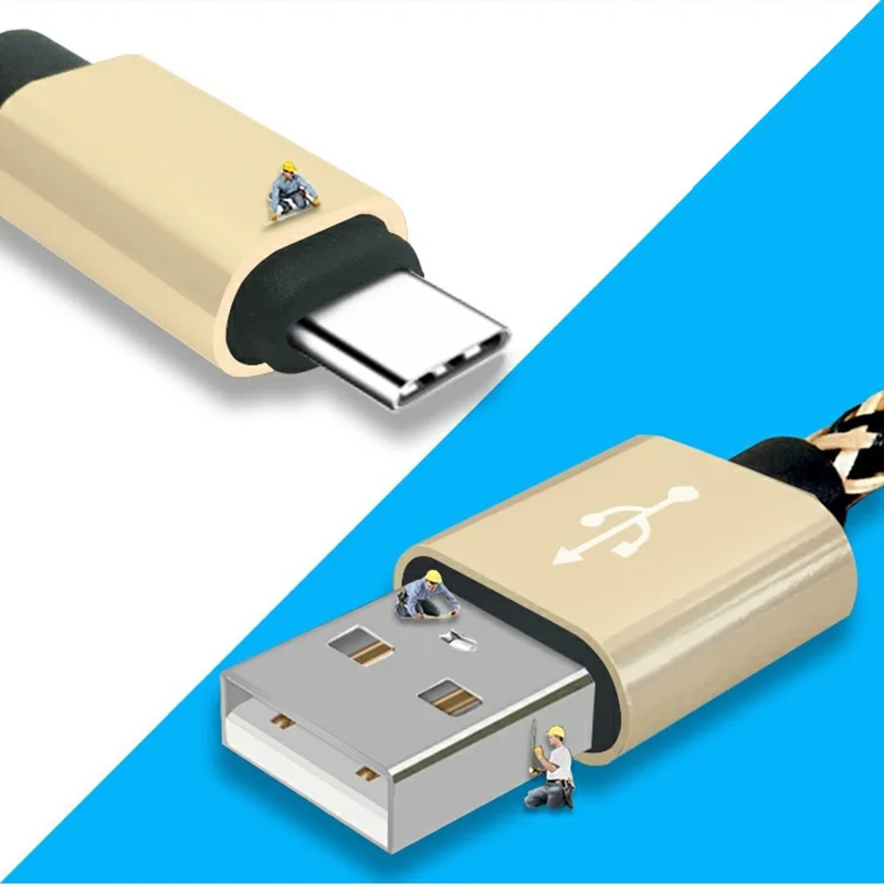 Кабель USB Type C для зарядного устройства Samsung Galaxy S8 S9 S10 S20 Plus Note 8 9 10 Huawei P10 P20 Pro Lite Xiaomi