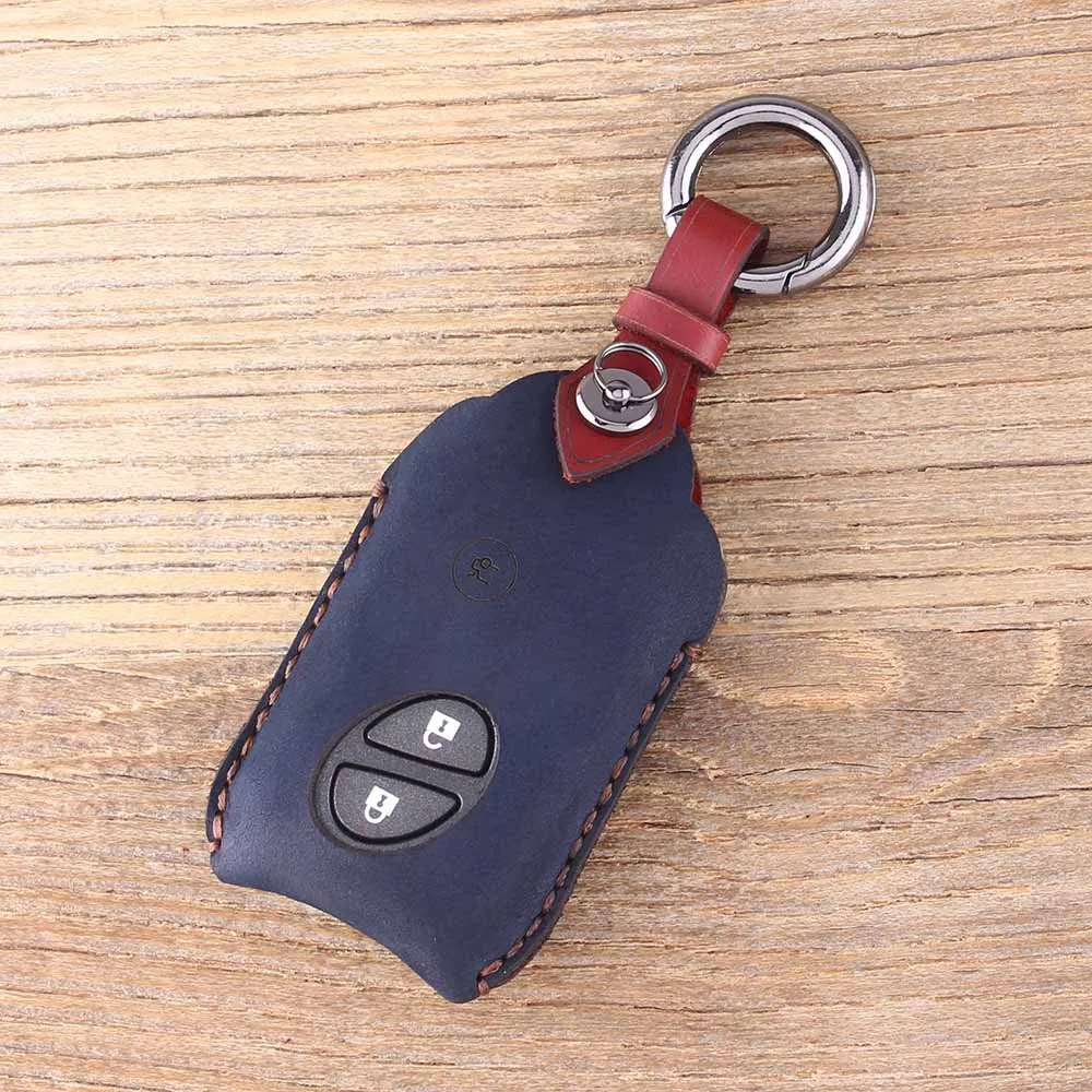 KEYYOU ключ-брелок с флип-корпусом с 3 кнопками для ключей для Lexus IS250 ES350 GS350 LS460 Брелок Кожаный Автомобильный ключница в виде ракушки - Название цвета: color 2